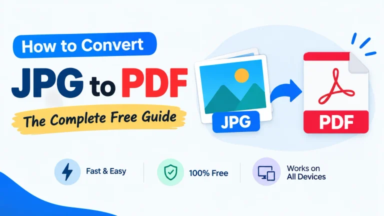 How to Convert JPG to PDF The Complete Free Guide