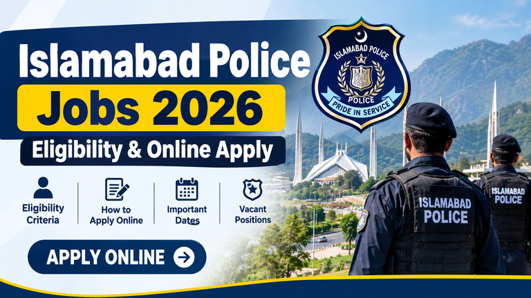 Islamabad Police Jobs 2026 – Eligibility & Online Apply