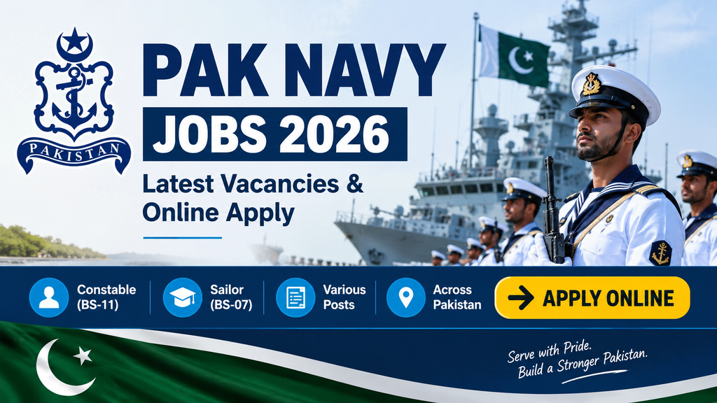 Pak Navy Jobs 2026 – Latest Vacancies & Online Apply