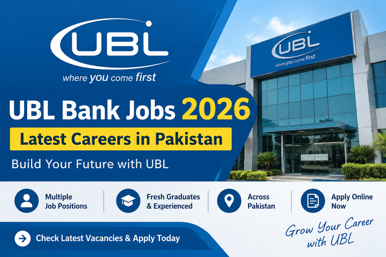 UBL Bank Jobs 2026 – Latest Careers in Pakistan